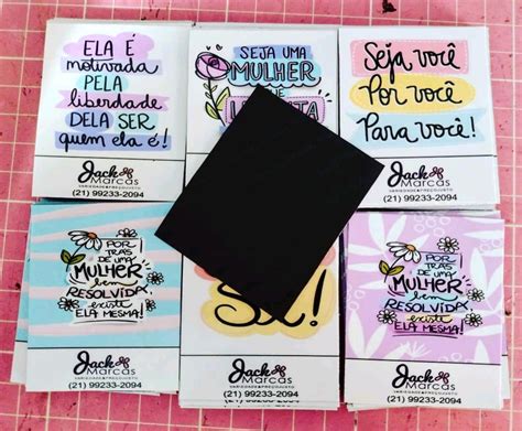 Ímã de Geladeira Frases Motivacionais 4 9x5 8cm Elo7