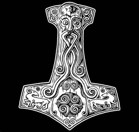 Thor Hammer Tattoo Vorlagen Wikinger Symbole Thor S Hammer Ideen The