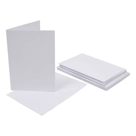 White Cards And Envelopes A6 10 Pack Hobbycraft