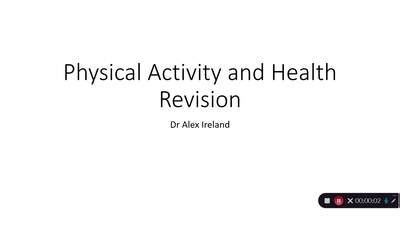 Physical Activity And Health Revision Lecture Mmutube