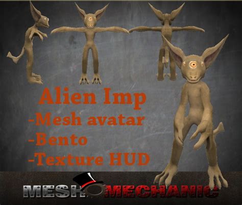 Second Life Marketplace Alien Imp Mesh Avatar Bento