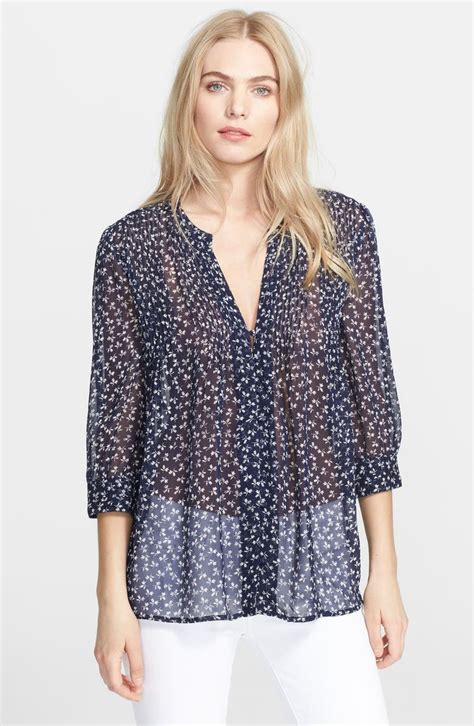 Joie Laurel Print Silk Top Nordstrom