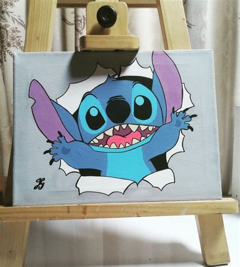 Cuadro De Stich Cute Canvas Paintings Disney Canvas Art Canvas