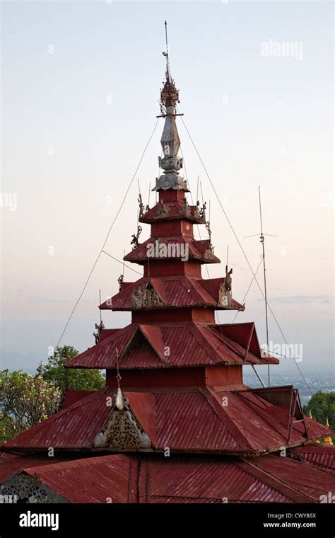 Myanmar, Burma. Sutaungpyei Pagoda Decoration, Mandalay Hill Temple ...