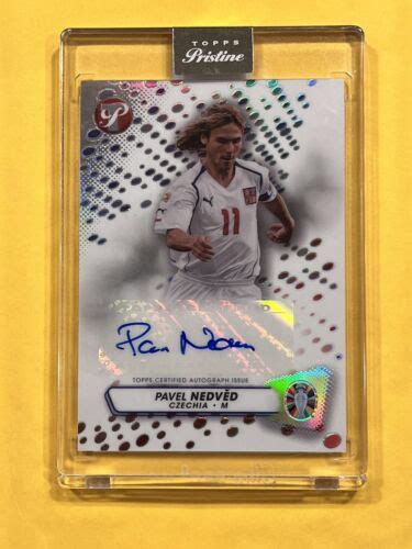 Pavel Nedved Topps Pristine Refractor Road To Uefa Euro Auto