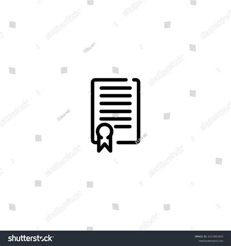 Law Incomplete Line Art Icon Template Stock Vector Royalty Free