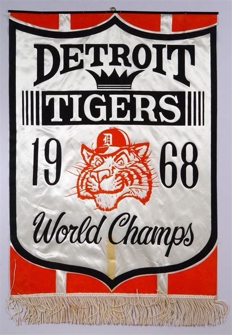 1968 Detroit Tigers World Series Banner