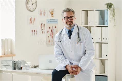 Professional Doctor Working at Office Stock Image - Image of medicine, caucasian: 258255715