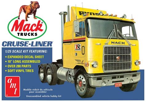 Mack Cruise Liner Semi Tractor Cab 125 Amt 1062 Plastic Model Truck