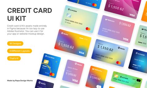 Credit Card Ui Kit Figma Community