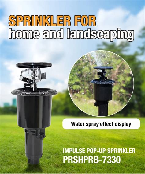 Impulse Pop Up Sprinkler 360 Oscillating 1 2 3 4 Female Thread Lawn Garden Buried Pop Up