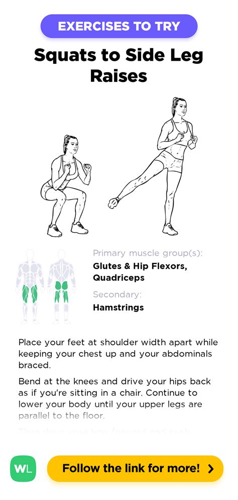 Squats To Side Leg Raises Lifts Workoutlabs Exercise Guide