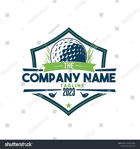 Golf Tournament Team Logo Design Stock Vector Royalty Free 2250222299 Shutterstock