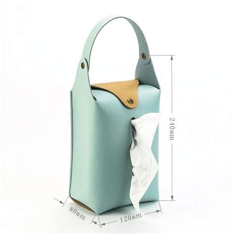 Car Tissue Box Hangable Pu Leather Tissue Holder Chair Back Tissue Case
