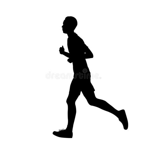 Jogging Silhouettes Stock Vector Illustration Of Lifestyle 2235481