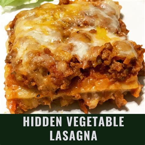 Hidden Vegetable Lasagna Nutrition Savvy Dietitian