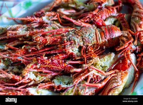 Spiny Lobster Buffet In Cagayan Philippines Stock Photo Alamy