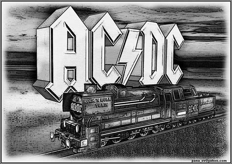 AC DC Rock N 'Roll Train Draw by ovidiuart on DeviantArt