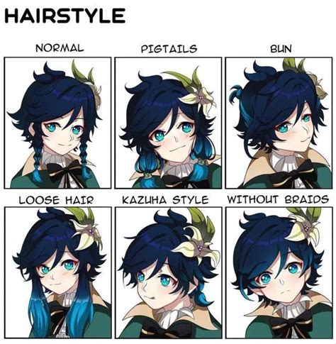 Venti Hairstyle Genshin Impact Hoyolab