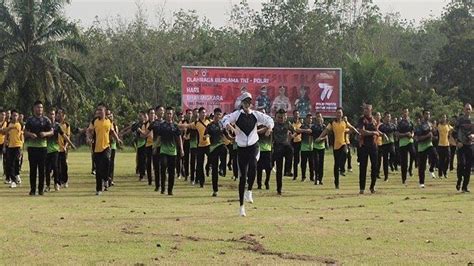 Pererat Sinergitas Dan Hut Bhayangkara Ke Tni Dan Polri Di Muara