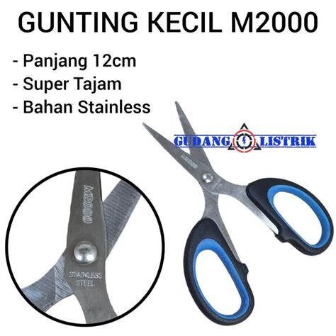 Gunting Stainless M2000 Kecil 12cm Super Tajam Lazada Indonesia