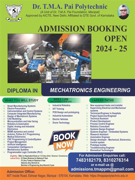 Mechatronics Engineering Dr Tma Pai Polytechnic