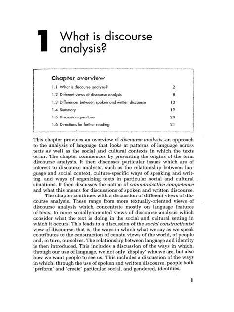 discourse analysis  discourse linguistics