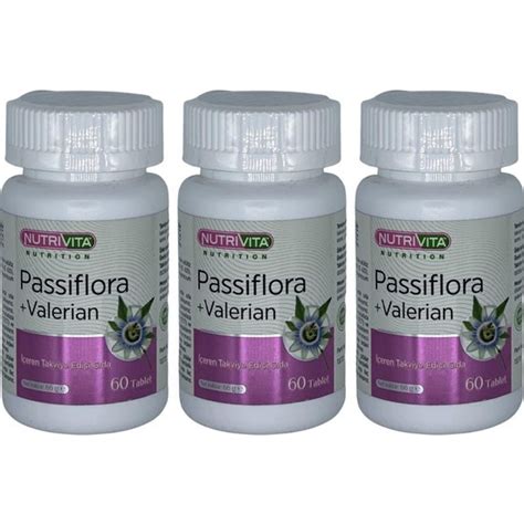 Nutrivita Nutrition Passiflora Valerian 3 x 60 Tablet Kedi Fiyatı