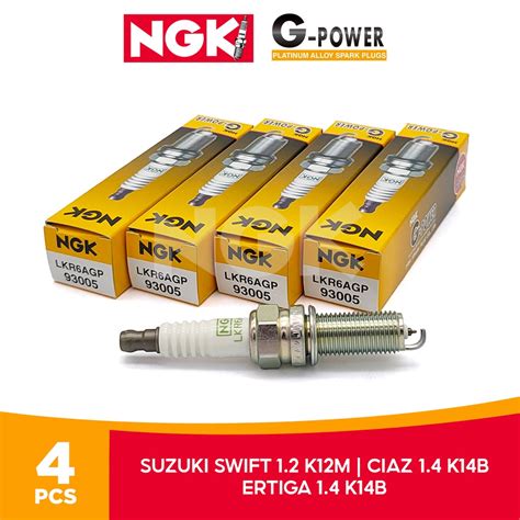 Ngk Pcs Lkr Agp G Power Platinum Spark Plug For Suzuki Swift