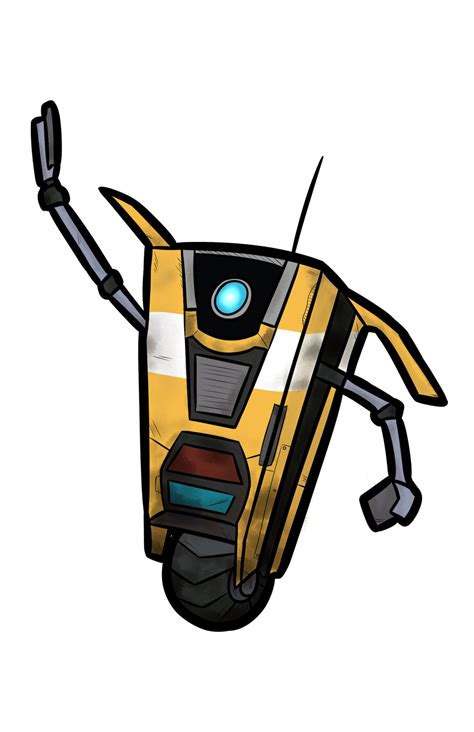 Claptrap Borderlands Sticker By Ookamijime On Deviantart