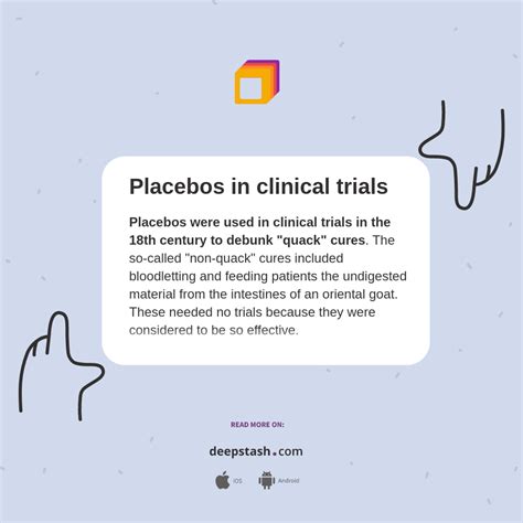 Placebos In Clinical Trials Deepstash