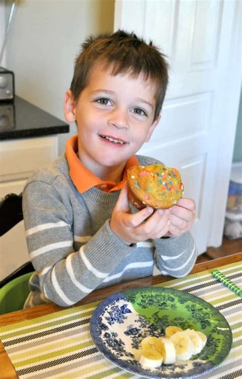 Birthday Cake Muffins The Seasoned Mom Recipe Sweet Breakfast Treats Sweet Breakfast