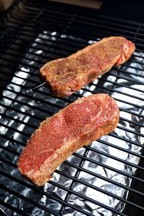 Easy Traeger Smoked Ny Strip Steak Recipe Sip Bite Go