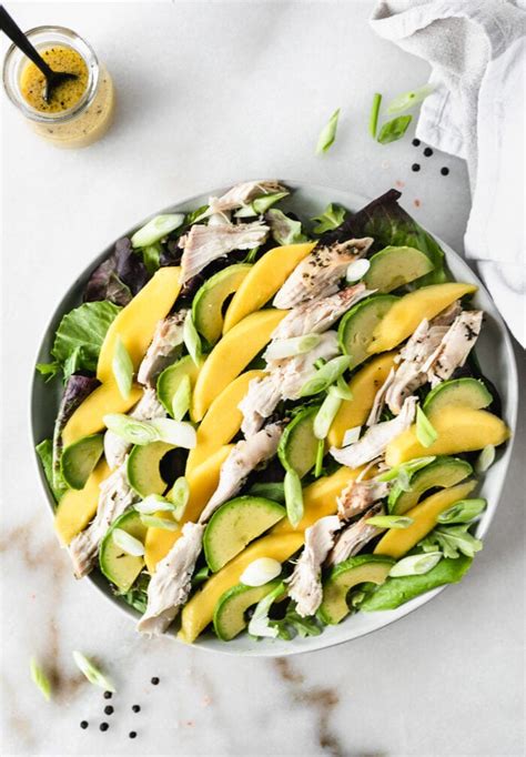 Easy Roasted Chicken Mango And Avocado Spring Salad Lively Table