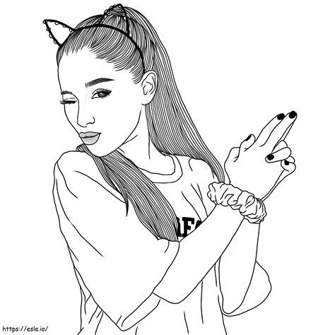 Ariana Grande Disegni - Disegni Da Colorare Di Ariana Grande Ariana Grande Clipart & Look At