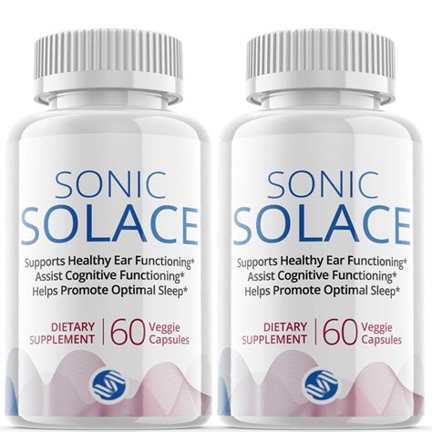 2 Pack Sonic Solace Brain Boost Supplement Dietary Supplement For Focus Memory Clarity