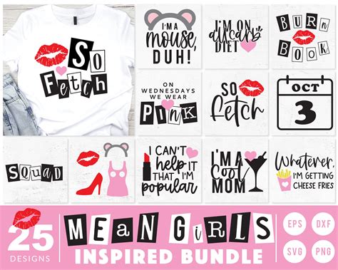 Mean Girls Inspired Svg Bundle Cuttable File For Cricut Caluya Design