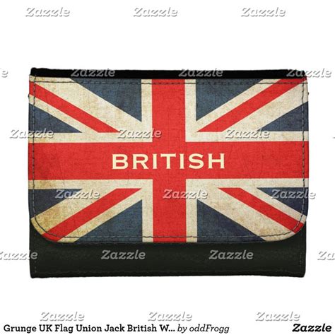 Grunge Uk Flag Union Jack British Wallet Zazzle Uk Flag Flag