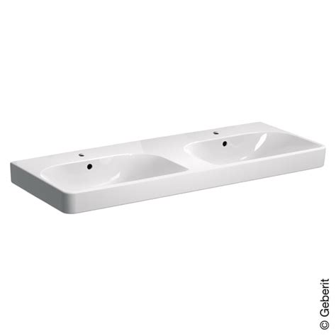 Geberit Smyle Square Doppelwaschtisch weiß 500223011 Emero de