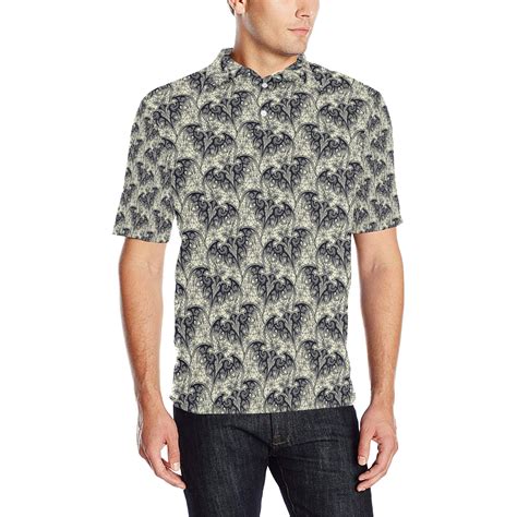 Bat Tribal Pattern Print Design 06 Men Polo Shirt Jtamigocom