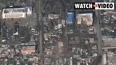 Satellite Imagery Shows Destruction In Mariupol Ukraine Following