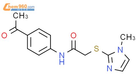 255874 94 3 N 4 Acetylphenyl 2 1 Methyl 1H Imidazol 2 Yl Sulfanyl