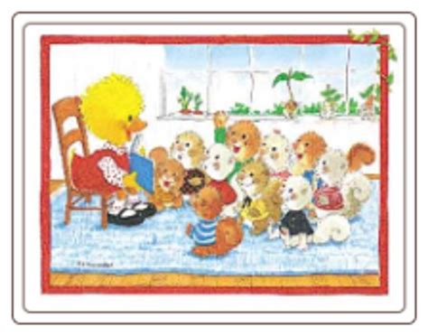 Suzys Zoo Squirrels And Duck Postcard
