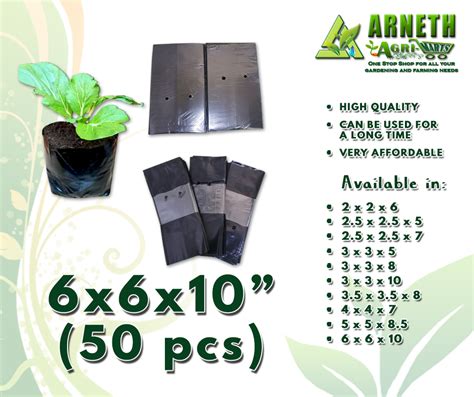 BLACK PLASTIC SEEDLING BAG WITH GUSSET GUSSETED PLASTIC PLANTERS FOR