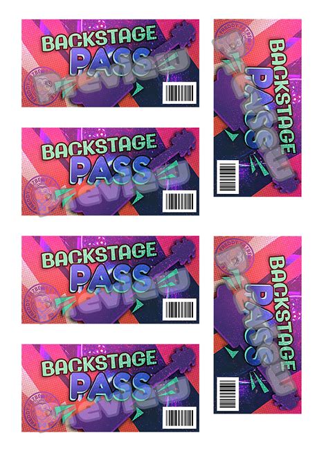 Fnaf Backstage Pass Fnaf Security Breach Mega Pizzaplex Etsy Australia