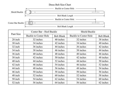 Belt sizing chart | Belts size chart, Belt size, Custom leather belts