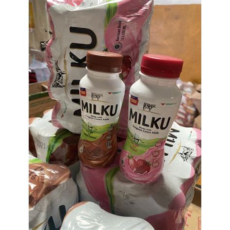 Jual Susu Botol Milku Susu Coklat Strawberry Shopee Indonesia