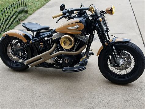 Custom Hd 2009 Crossbones Softail Bobber Harley Bobber Bobber Bikes