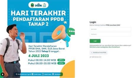 Pendaftaran Ppdb Jabar Tahap Ditutup Malam Ini Segera Daftar Di