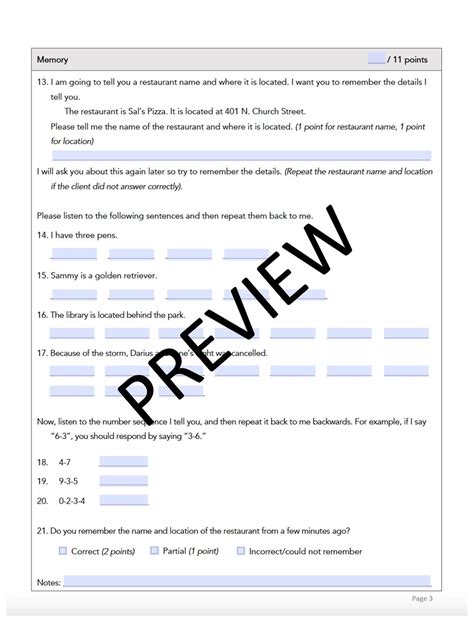 Cognitive Communication Screening Assessment Fillable Printable Pdf